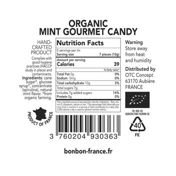 Saint-Ange saveur BIO Menthe- boite de 50g 7