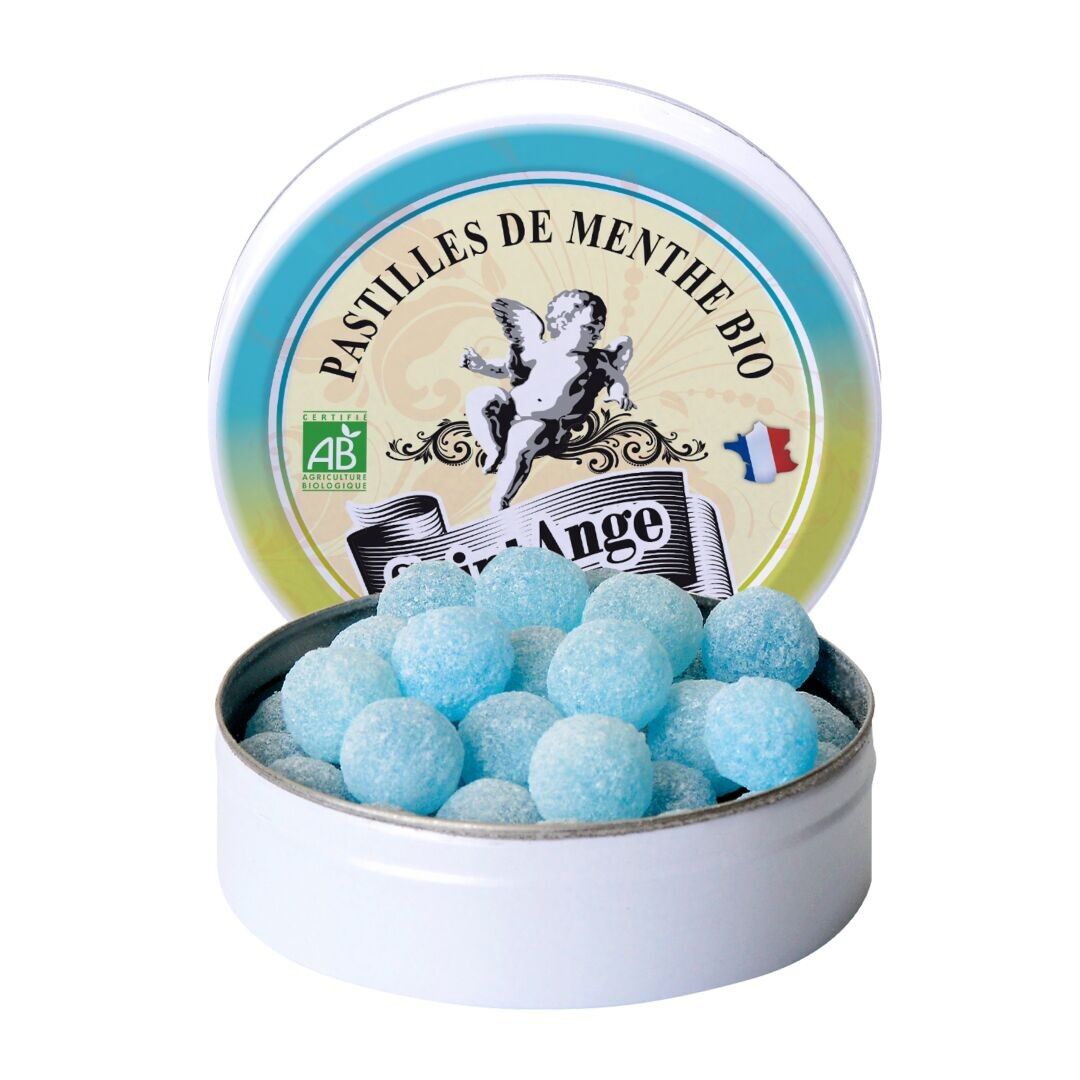 Santo Ángel ORGÁNICO | Dulces Artesanales | Sabor a menta | caja de 50g