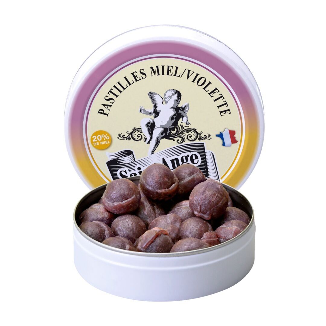 Santo Ángel | Dulces Artesanales | Sabor Miel Violeta | caja de 50g