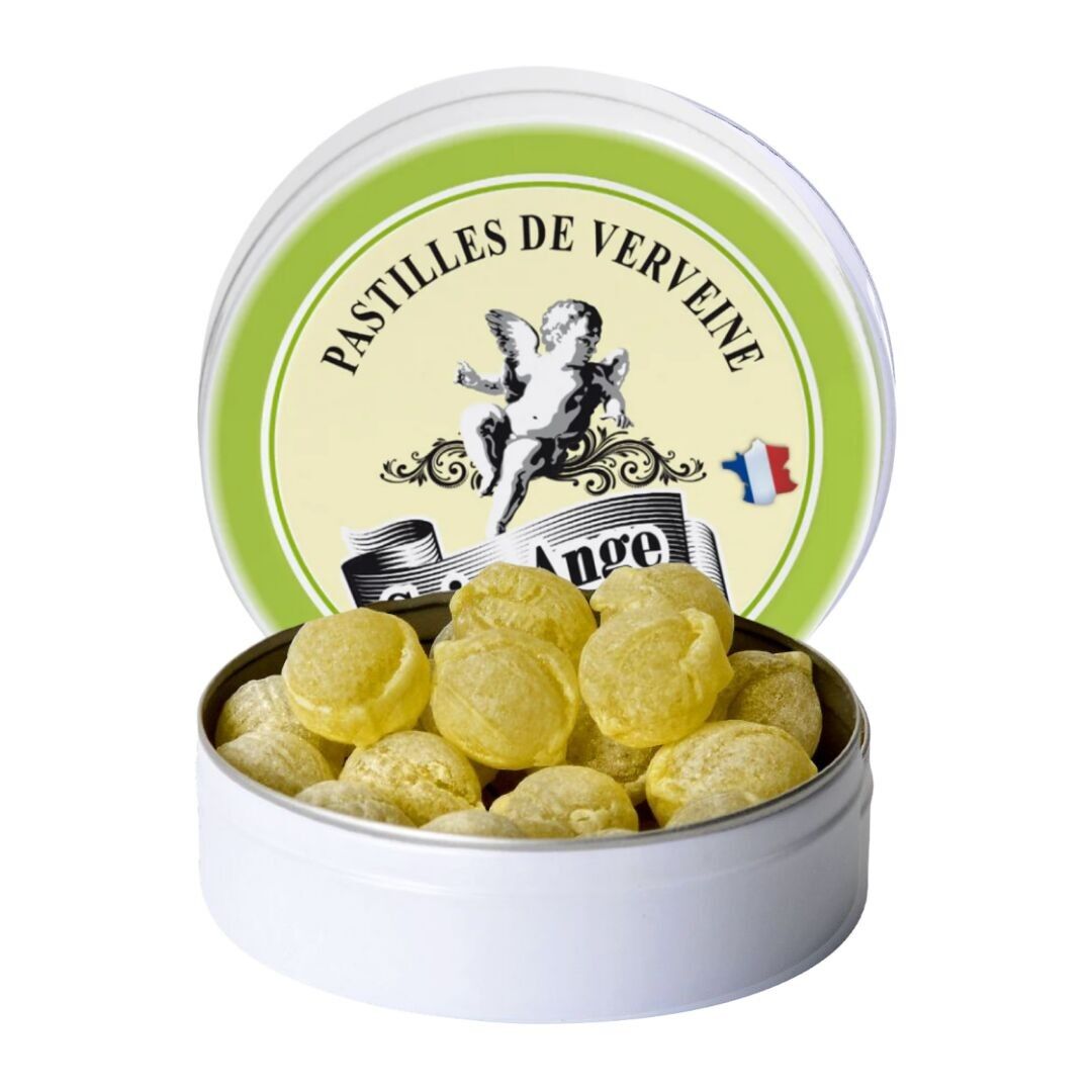 Saint Ange | Bonbons Artisanaux | Saveur Verveine | Boîte de 50g