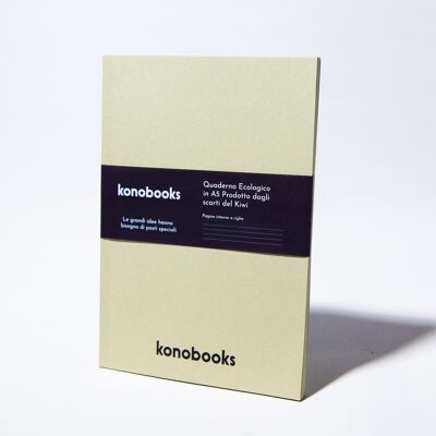 KW1 - Cuaderno con cuadrícula de filas A5 - Papel kiwi