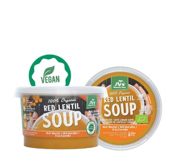 Soupe de Lentilles Rouges 100% Bio à la Carotte (225GR)