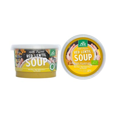 Soupe de Lentilles Rouges 100% Bio au Poulet (225GR)