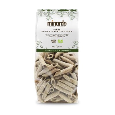 Minardo Penne Nettle and Pumpkin Seed Pasta (250g)