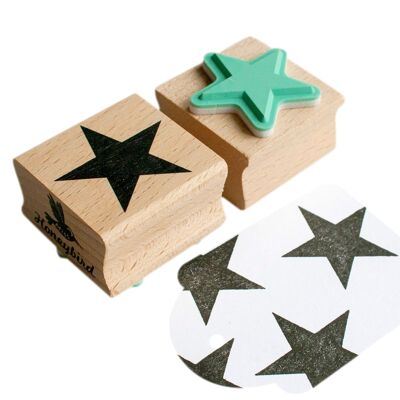 Solid Star Stamp for Creative Decor and Christmas Craft Projects