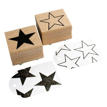 Tampon étoile solide pour décoration créative et projets d'artisanat de Noël 4