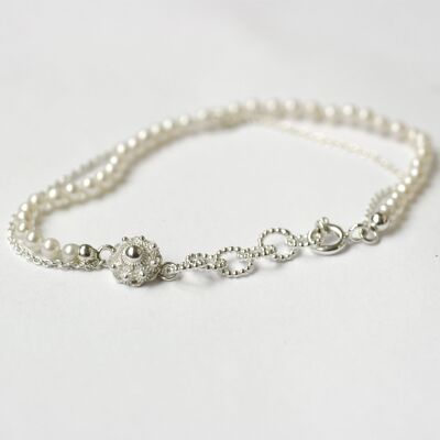 Bracelet Zeeland avec perle blanche