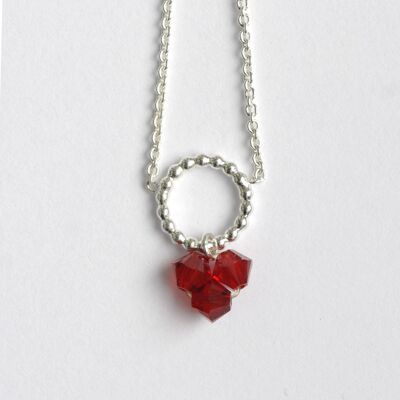 collier swarovski bordeaux