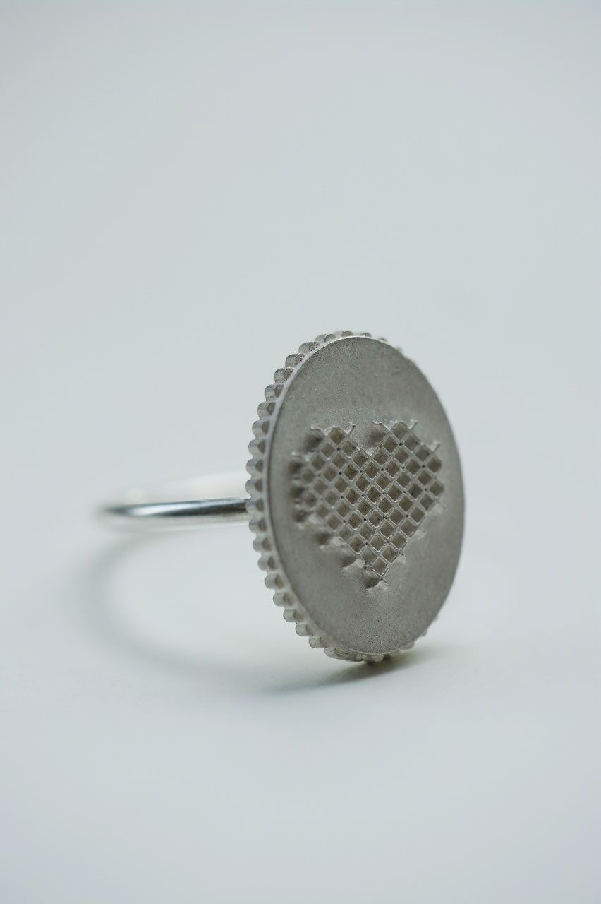 Anello Cuori argento