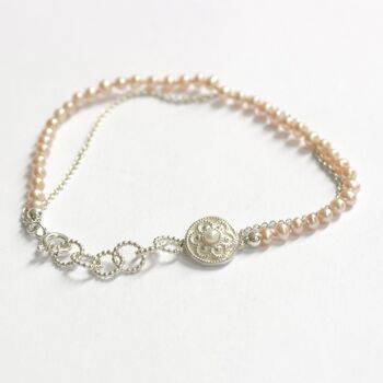 Bracelet Zeeland avec perle rose 3