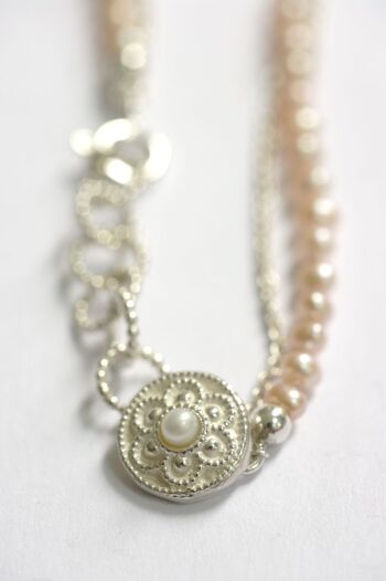 Bracelet Zeeland avec perle rose 4