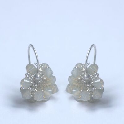 boucles d'oreilles swarovski smokey o12zi