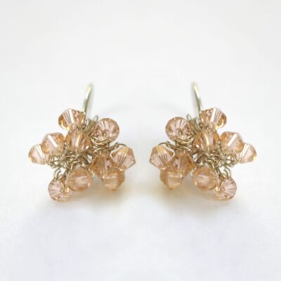 pendientes swarovski champagne o12zi