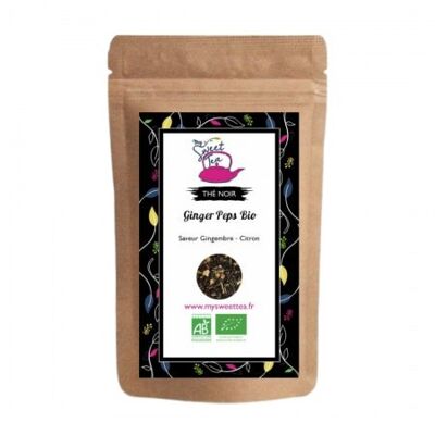 Black tea: Organic Ginger pep's 50g
