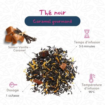 Thé noir : Caramel gourmand  50g 2