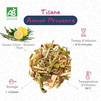 Tisane : Amour Provence bio 50g 2