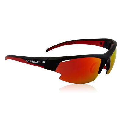 12601 occhiali sportivi Gardosa Re+-nero/rosso