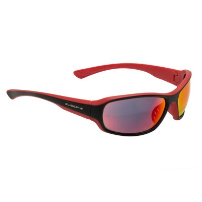 14338 Sportbrille Freeride-black matt/red