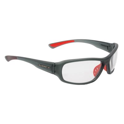 14339 Sportbrille Freeride-crystal grey matt/red