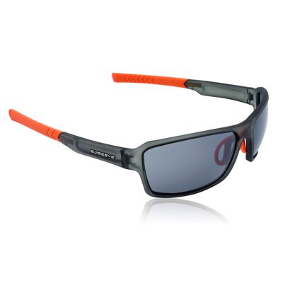 14414 Sportbrille Freestyle-dark grey crystal/orange