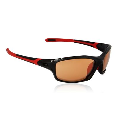 12262 Grip black matt/red sports glasses