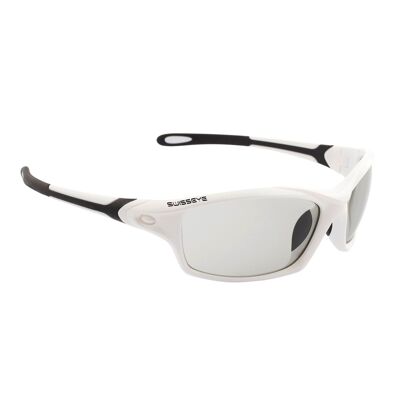 12267 Grip-white shiny/black sports glasses