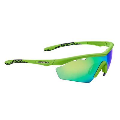 12844 occhiali sportivi Solena-verde opaco/nero