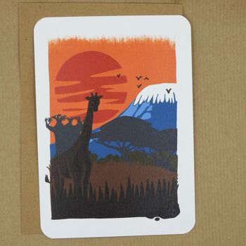 Carte de voeux Girafe 2