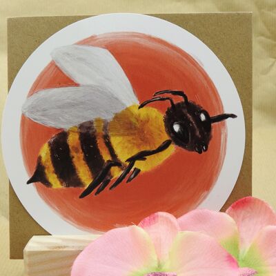Grußkarte Biene