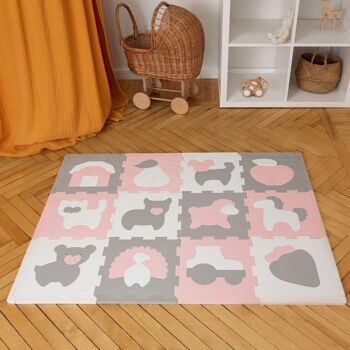 Tapis puzzle Hakuna Mat pour bébé «Ferme» 1,2 x 0,9 m 9