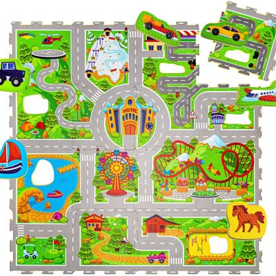 Tapis puzzle Hakuna Mat pour bébé « Holiday » 1,2 x 1,2 m