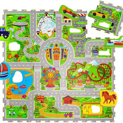Hakuna Matte Puzzlematte für Babys «Urlaub» 1,2x1,2m