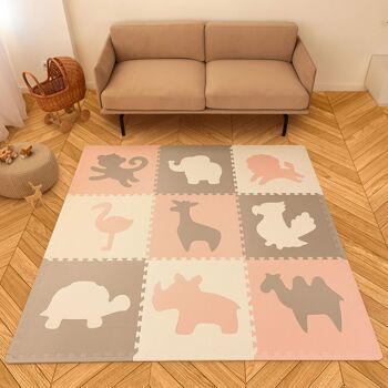Hakuna Mat grand tapis puzzle pour bébé « Afrique » 1,8 x 1,8 m 5