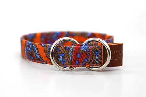 Kragü bracelet paisley orange - silver