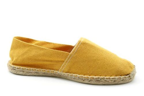 Espadrilles Basque Unies-Moutarde