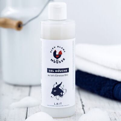 Shower gel with organic donkey milk