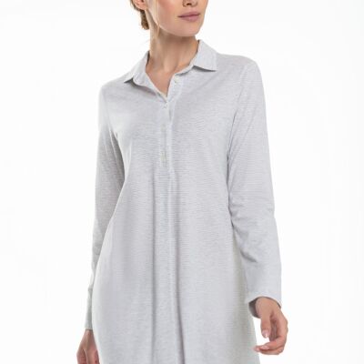 Chemise de nuit grise classique