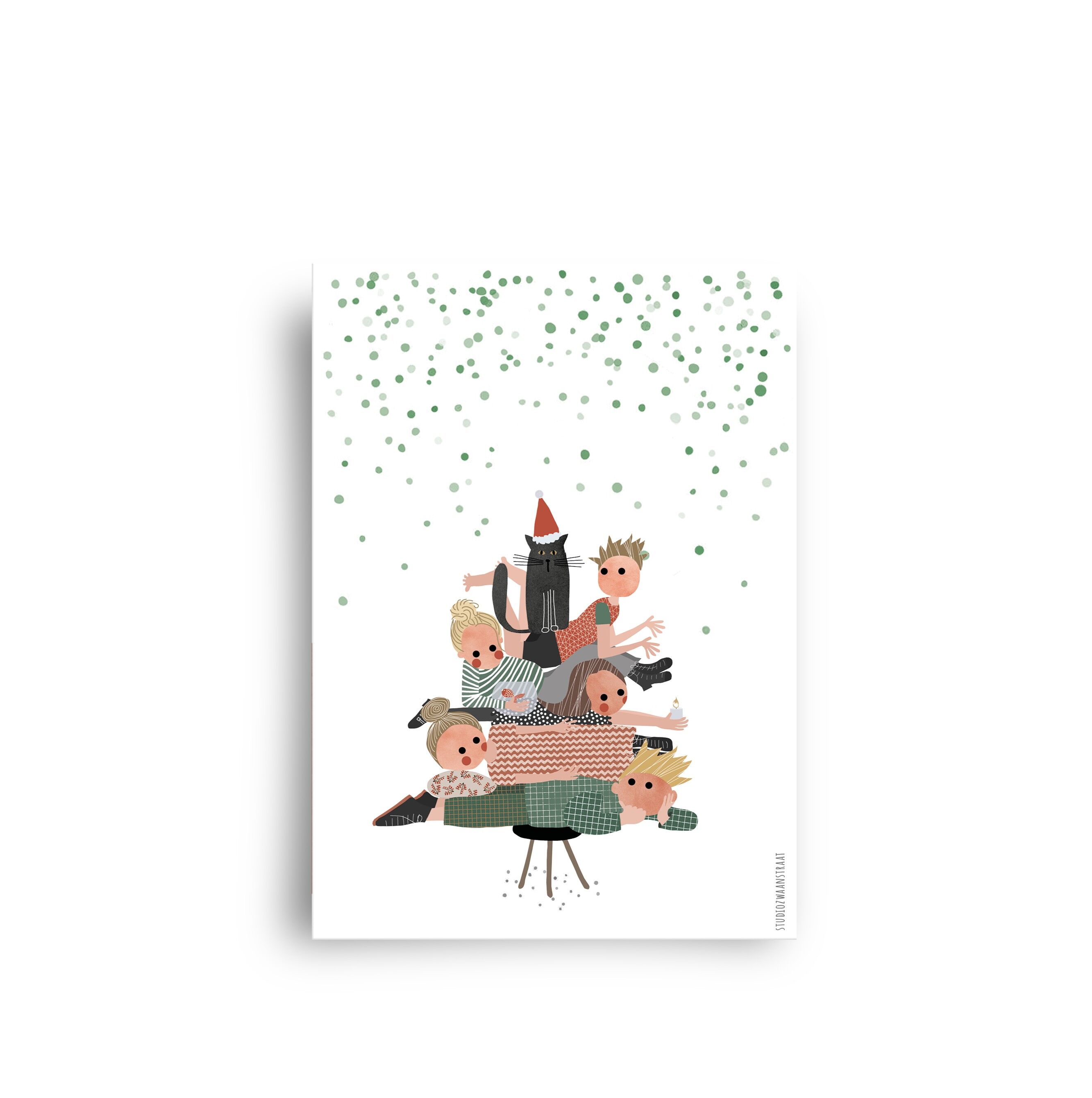 Postkarte - Dezember - 'Stammbaum'