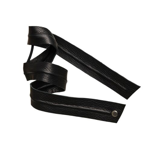 Leather Band Long Bendable Black