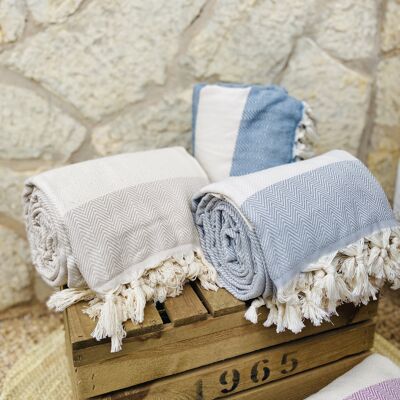 Blanket ocean Beige -Premium Cotton