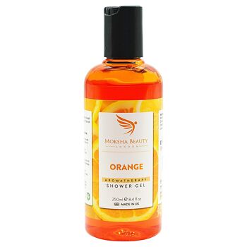 Gel douche à l'orange pour le corps - [Fabriqué au Royaume-Uni] Nettoyant pour le corps rafraîchissant à l'extrait d'orange revigorant | Gel douche parfumé moussant | Végétalien sans cruauté | 250 ml 9
