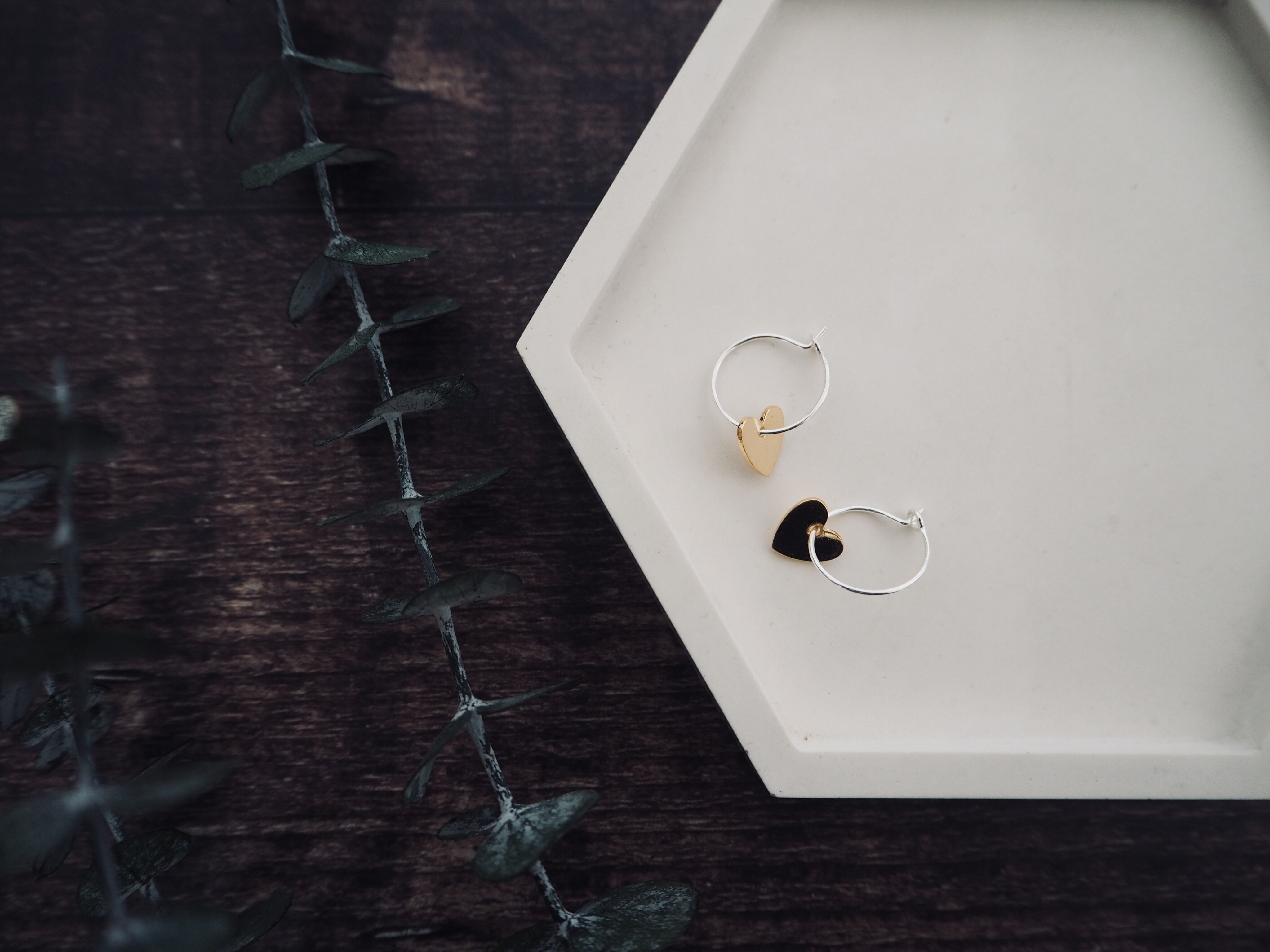 Mini Corazón de Aros de Latón