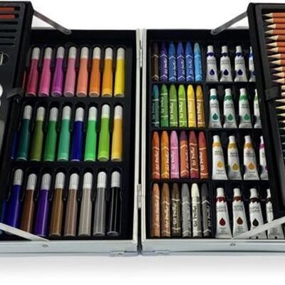 Coffret professionnel de dessin/peinture en aluminium