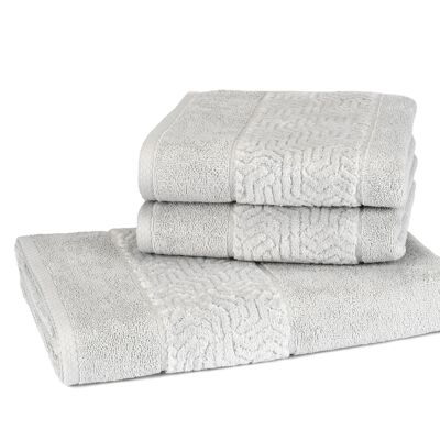 "Safira" shower towel, gray