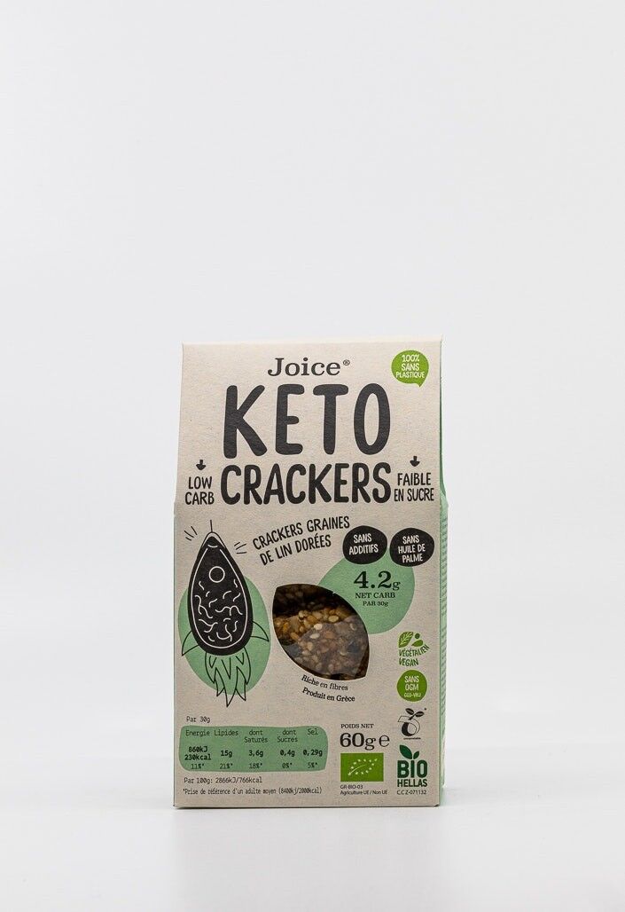 Cracker Keto ai semi di lino - biologici