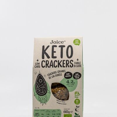 Cracker Keto ai semi di lino - biologici