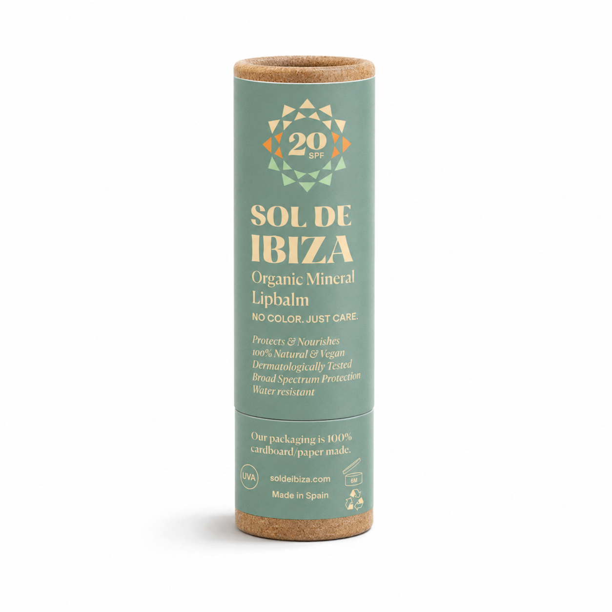 Bálsamo labial sin plástico SPF20