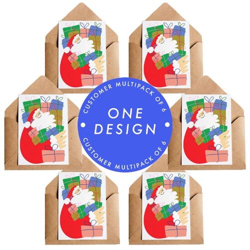 Father Christmas - Multipack of 6