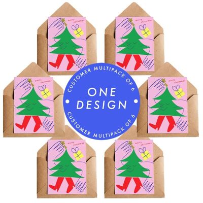 Merry Christmas - Dressing Tree - Multipack of 6