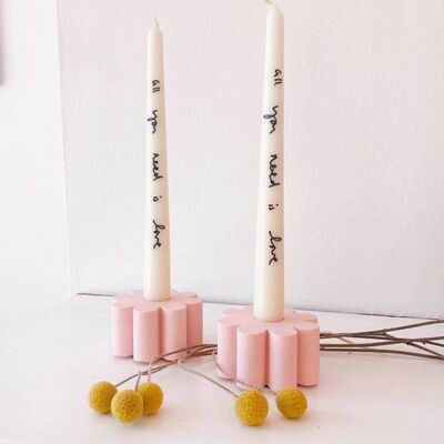 Candy Pink | Flower Candle Holder